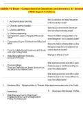 SABSA  Exam and Answers Comprehensive Questions &vert;A&plus; Graded &vert; With Expert Solutions