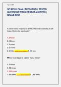 SPI MOCK EXAM &vert; FREQUENTLY TESTED  QUESTIONS WITH CORRECT ANSWERS &vert;  BRAND NEW&excl;