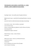PSYCHOLOGY 1010 EXAM 1 CHAPTERS 1-3 &vert; 2026 UPDATE &vert; WITH COMPLETE SOLUTIONS&period;