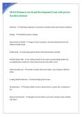 HOSA Human Growth and Development Exam with precise detailed solutions