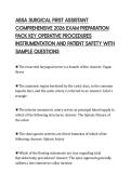 ABSA SURGICAL FIRST ASSISTANT  COMPREHENSIVE 2026 EXAM PREPARATION  PACK KEY OPERATIVE PROCEDURES  INSTRUMENTATION AND PATIENT SAFETY WITH  SAMPLE QUESTIONS