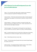 HOSA Human Growth and Development Exam with verified detailed solutions