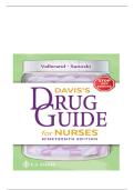 Davis's Drug Guide for Nurses Nineteenth Edition by April Hazard Vallerand &lpar;Author&rpar;&comma; Cynthia A&period; Sanoski &lpar;Author&rpar;