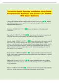 Septic Installer Exam Comprehensive Questions and Answers &vert; A&plus; Graded &vert; With Expert Solutions