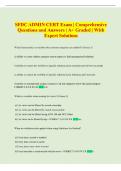 SFDC ADMIN 201 Exam Comprehensive Questions and Answers &vert; A&plus; Graded &vert; With Expert Solutions