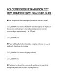 ACI CERTIFICATION EXAMINATION TEST  2026 COMPREHENSIVE Q&A STUDY GUIDE