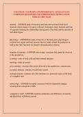 NAF EXAM &lpar; ANATOMY AND PHYSIOLOGY&rpar; ACTUAL EXAM COMPLETE QUESTIONS AND VERIFIED SOLUTIONS LATEST UPDATE THIS YEAR