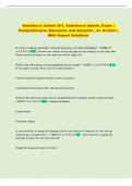 SFDC ADMIN 201 Exam Comprehensive Questions and Answers &vert; A&plus; Graded &vert; With Expert Solutions