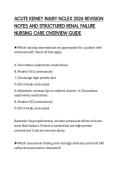 ACUTE KIDNEY INJURY NCLEX 2026 REVISION  NOTES AND STRUCTURED RENAL FAILURE  NURSING CARE OVERVIEW GUIDE 