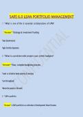 SAFe 6&period;0 Lean Portfolio Management &lpar;LPM&rpar; Study Guide &vert; Agile Portfolio&comma; Lean Budgeting & Value Streams &vert; Verified Exam Questions & Answers&period;
