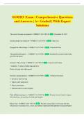 SGRHO Exam &vert; Comprehensive Questions and Answers &vert; &plus; Graded &vert; With Expert Solutions