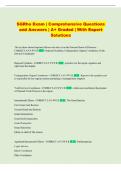 SGRHO Exam &vert; Comprehensive Questions and Answers &vert; &plus; Graded &vert; With Expert Solutions