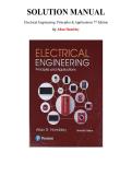 Solution Manual for Electrical Engineering&colon; Principles & Applications 7th Edition by Allan Hambley&comma; Chapter 1-16 &vert; All Chapters