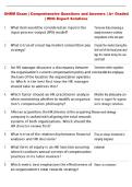 SHRM  Exam &vert; Comprehensive Questions and Answers &vert; &plus; Graded &vert; With Expert Solutions