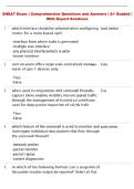 SNSA Exam &vert; Comprehensive Questions and Answers &vert; &plus; Graded &vert; With Expert Solutions