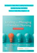 Test Bank for Yoder-Wise&rsquo;s Leading and Managing in Canadian Nursing 2nd Edition by Yoder-Wise and Waddell Comprehensive Exam Questions and Answers for Nursing Leadership Success