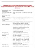 SOCE Exam &vert; Comprehensive Questions and Answers &vert; &plus; Graded &vert; With Expert Solutions
