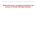 SOCE Exam &vert; Comprehensive Questions and Answers &vert; &plus; Graded &vert; With Expert Solutions