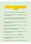 STCW   Exam &vert; Comprehensive Questions and Answers &vert; A&plus; Graded &vert; With Expert Solutions