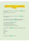 STCW   Exam &vert; Comprehensive Questions and Answers &vert; A&plus; Graded &vert; With Expert Solutions