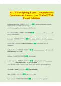 STCW   Exam &vert; Comprehensive Questions and Answers &vert; A&plus; Graded &vert; With Expert Solutions