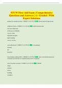 STCW   Exam &vert; Comprehensive Questions and Answers &vert; A&plus; Graded &vert; With Expert Solutions