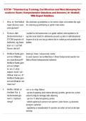 STCW   Exam &vert; Comprehensive Questions and Answers &vert; A&plus; Graded &vert; With Expert Solutions