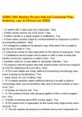 AAMA CMA Mastery Review National Credential Prep- Anatomy&comma; Law&comma; & Clinical Lab &lpar;2026&rpar;&period;pdf
