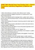 AAMA CMA Ultimate Exam Prep Practice Test 1- Clinical Procedures&comma; Laboratory Diagnostics&comma; & Medical Law &lpar;2026&rpar;&period;pdf