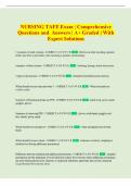 TAFE Exam Questions and Answers &vert; Comprehensive A&plus; Graded Expert Solutions