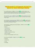 TAFE Exam Questions and Answers &vert; Comprehensive A&plus; Graded Expert Solutions