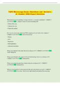 TAFE Exam Questions and Answers &vert; Comprehensive A&plus; Graded Expert Solutions