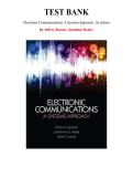 Test Bank for Electronic Communications&colon; A Systems Approach&comma; 1st edition by Jeffrey Beasley&comma; Chapter 1-16 &vert; All Chapters