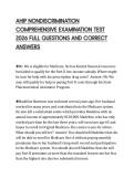 AHIP NONDISCRIMINATION ACTUAL EXAM  SCRIPT 2026 QUESTIONS AND SOLUTIONS  GRADED A&plus; 