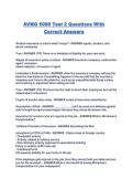 AVMG 5090 Test 2 Questions With Correct Answers