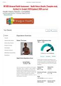 NR 509 Advanced Health Assessment &ndash; Health History Results &vert; Complete study Verified &vert; A&plus; Graded &vert; 2026 Updated &vert; 100&percnt; correct
