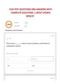 CSIA TEST QUESTIONS AND ANSWERS WITH COMPLETE SOLUTIONS &vert; LATEST UPDATE 2026&sol;27
