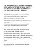 AIR FORCE OFFICER QUALIFYING TEST II 2026  FINAL REVIEW PACK COMPLETE QUESTION  SET AND CORE CONCEPT SUMMARY 