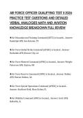 AIR FORCE OFFICER QUALIFYING TEST II 2026  PRACTICE TEST QUESTIONS AND DETAILED  VERBAL ANALOGIES MATH AND AVIATION  KNOWLEDGE BREAKDOWN FULL REVIEW 