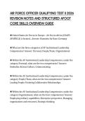 AIR FORCE OFFICER QUALIFYING TEST II 2026  REVISION NOTES AND STRUCTURED AFOQT  CORE SKILLS OVERVIEW GUIDE 