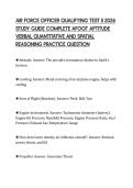 AIR FORCE OFFICER QUALIFYING TEST II 2026  STUDY GUIDE COMPLETE AFOQT APTITUDE  VERBAL QUANTITATIVE AND SPATIAL  REASONING PRACTICE QUESTION 
