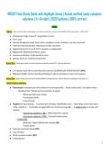 NR507 Final Study Guide with Highlight Areas &vert; Actual verified study complete solutions &vert; A&plus; Graded &vert; 2026 Updates &vert; 100&percnt; correct