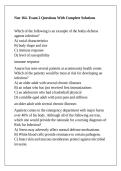 Nur 164- Exam 2 Questions With Complete Solutions