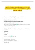 CSIA Certification Exam Questions And Correct Detailed Answers With Complete Solutions &vert; New Update 2026&sol;27
