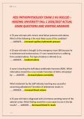 HESI PATHOPHYSIOLOGY EXAM 2 HU NSG120 &ndash;  HERZING UNIVERSITY FALL C 2026&sol;2027 ACTUAL  EXAM QUESTIONS AND VERIFIED ANSWERS