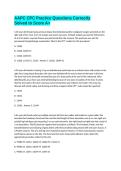 AAPC CPC Practice Questions Correctly Solved to Score A&plus;