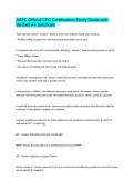 AAPC Official CPC Certification Study Guide with Verified A&plus; Solutions