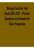 evolution questions biology answers practice test exam questions natural selection quiz revision exercises biology practice test preparation evolution concepts  Biology Evolution Test Study 2026&ndash;2027 &ndash; Practice Questions and Answers for Exam Preparation  