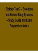 human body systems evolution biology biology notes revision guide anatomy basics physiology natural selection exam study biology test  Biology Test 7 &ndash; Evolution and Human Body Systems &ndash; Study Guide and Exam Preparation Notes  This document combines study