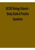 IGCSE biology edexcel revision biology syllabus exam questions study notes biology guide revision material practice questions IGCSE exam  IGCSE Biology Edexcel &ndash; Study Guide & Practice Questions&comma; Edexcel&comma; Academic Year 2026&ndash;2027 &ndash; Complete Exam Preparatio